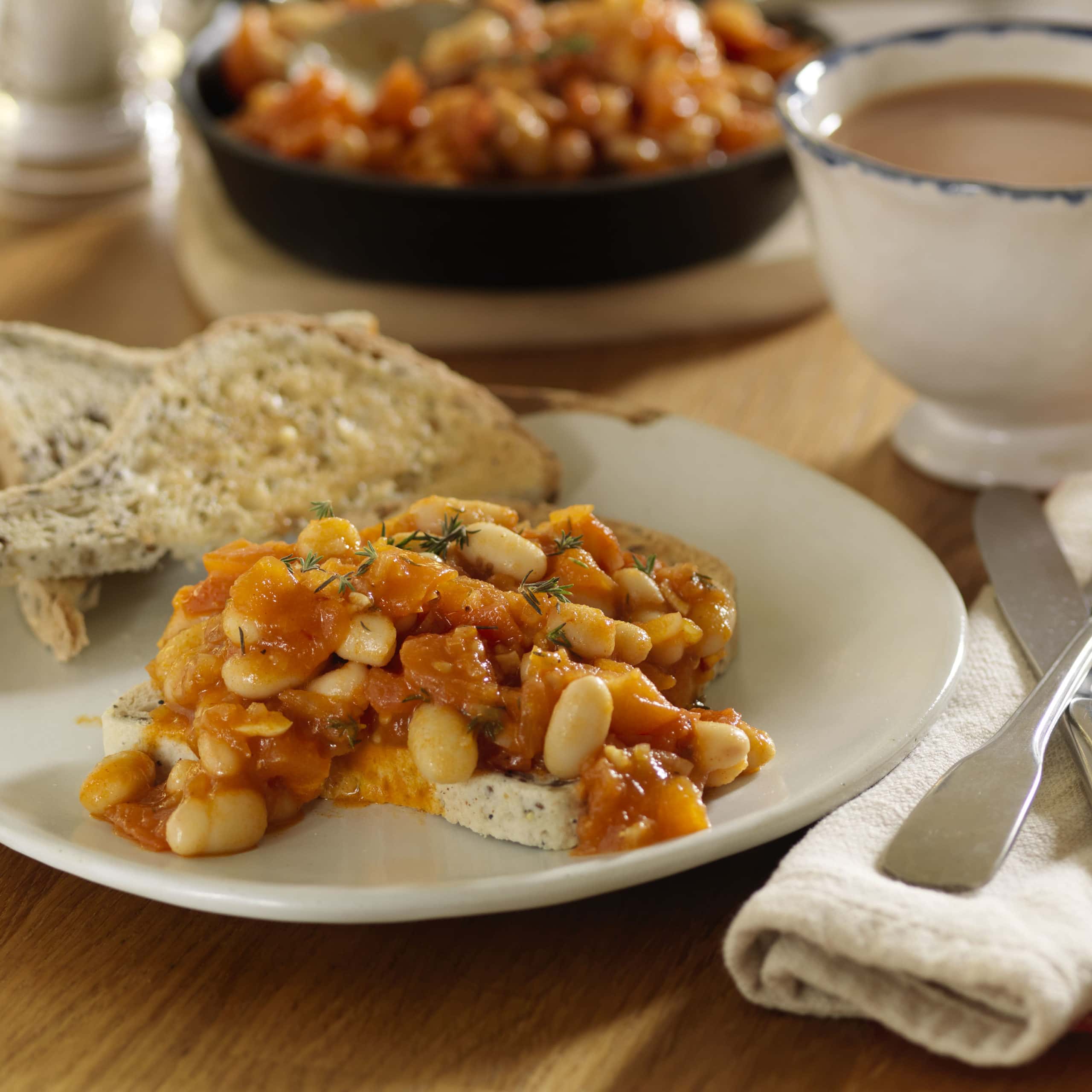 Gut lovin’ boston baked beans on toast Genius