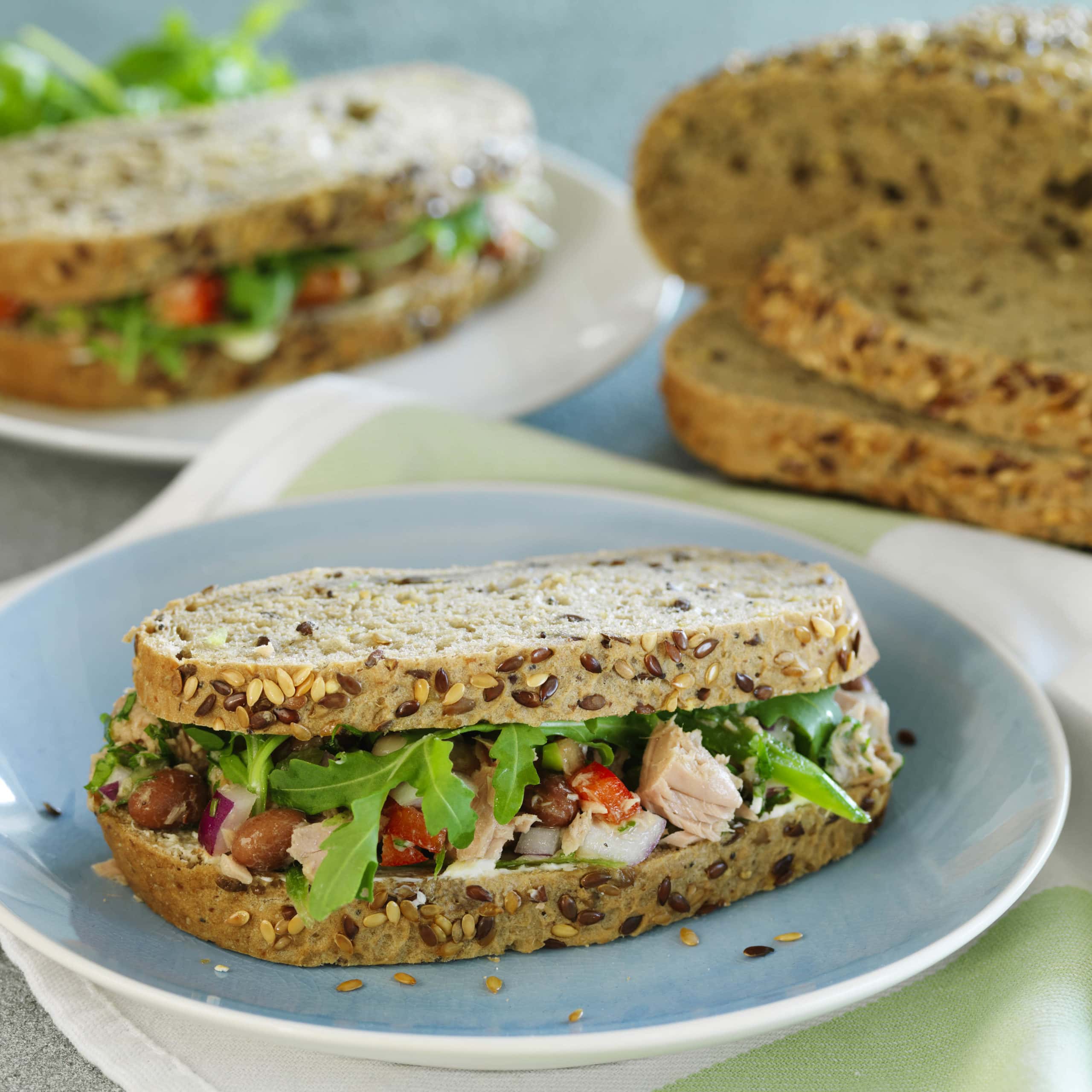 Tuna and butter bean gluten free sandwich Genius